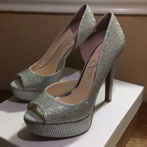 Jessica Simpson Shoes - Jessica Simpson Silver heels Jessica Simpson Shoes - Jessica Simpson Silver heels